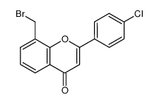 8-(bromomethyl)-2-(4-chlorophenyl)-4H-chromen-4-one Structure