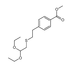 methyl 4-[2-(2,2-diethoxyethylsulfanyl)ethyl]benzoate结构式