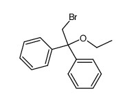2,2-diphenyl-2-ethoxyethyl bromide Structure