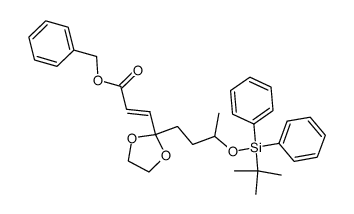 benzyl 7-(tert-butyldiphenylsiloxy)-4,4-(ethylenedioxy)-2-octenoate Structure