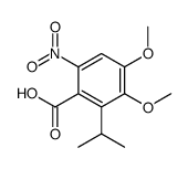 2-isopropyl-3,4-dimethoxy-6-nitro-benzoic acid Structure
