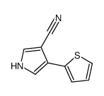 4-(2-THIENYL)-1H-PYRROLE-3-CARBONITRILE结构式