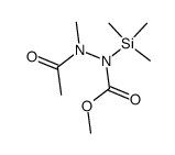 methyl 2-acetyl-2-methyl-1-(trimethylsilyl)hydrazine-1-carboxylate Structure