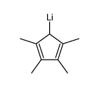 lithium tetramethylcyclopentadienide Structure