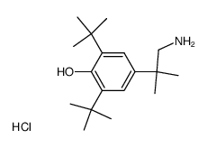 <2-methyl-2-<3,5-di-tert-butyl-4-hydroxyphenyl>-propyl>ammonium chloride结构式