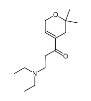 4-<3-(diethylamino)-1-oxopropyl>-2,2-dimethyl-Δ4-dihydropyran结构式