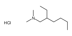 2-ethyl-N,N-dimethylhexan-1-amine,hydrochloride Structure