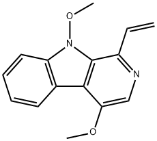 1-Ethenyl-4,9-dimethoxy-9H-pyrido[3,4-b]indole Structure