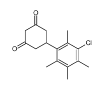 5-(3-chloro-2,4,5,6-tetramethylphenyl)cyclohexane-1,3-dione结构式