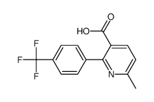 6-Methyl-2-[4-(trifluoromethyl)phenyl]-3-pyridinecarboxylic Acid Structure