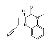 (1S,2aR)-4-Methyl-3-oxo-2,2a,3,4-tetrahydro-1H-azeto[1,2-a]quinoxaline-1-carbonitrile Structure