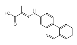 2-(phenanthridin-3-ylhydrazinylidene)propanoic acid Structure