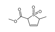 5-methyl-2-carbomethoxy-2,5-dihydrothiophene-1,1-dioxide结构式