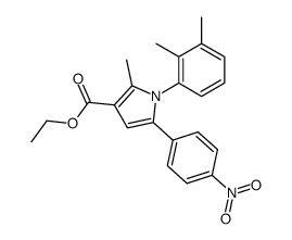 1-(2,3-Dimethyl-phenyl)-2-methyl-5-(4-nitro-phenyl)-1H-pyrrole-3-carboxylic acid ethyl ester Structure