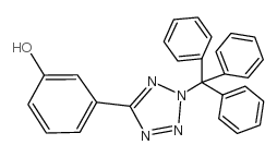 3-(2-TRITYL-2H-TETRAZOL-5-YL)-PHENOL structure