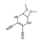 (2S,3S)-2,3-dimethoxy-1,2,3,4-tetrahydropyrazine-5,6-dicarbonitrile Structure