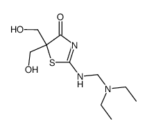 2-diethylaminomethylimino-5,5-dihydroxymethylthiazolidin-4-one Structure