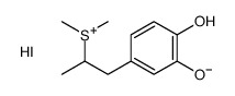 1-(3,4-dihydroxyphenyl)propan-2-yl-dimethylsulfanium,iodide结构式