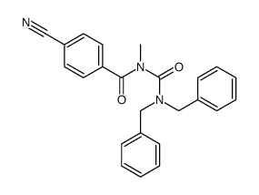 4-cyano-N-(dibenzylcarbamoyl)-N-methylbenzamide结构式