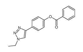 1-ethyl-4-<4-(benzoyloxy)phenyl>-1,2,3-triazole结构式