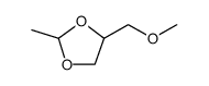 1,3-Dioxolane, 4-(methoxymethyl)-2-methyl Structure