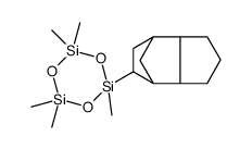 Cyclotrisiloxane, pentamethyl(octahydro-4,7-methano-1H-inden-5-yl) Structure
