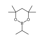 4,4,6,6-tetramethyl-2-propan-2-yl-1,3,2-dioxaborinane结构式