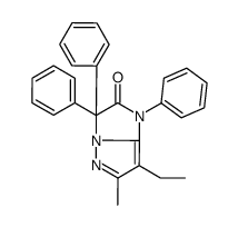 7-ethyl-6-methyl-1,3,3-triphenylimidazo[1,2-b]pyrazol-2-one结构式