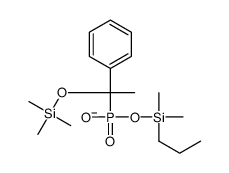 [dimethyl(propyl)silyl]oxy-(1-phenyl-1-trimethylsilyloxyethyl)phosphinate Structure