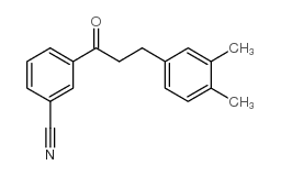 3'-CYANO-3-(3,4-DIMETHYLPHENYL)PROPIOPHENONE Structure