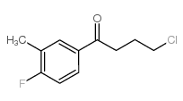 4-CHLORO-1-(4-FLUORO-3-METHYLPHENYL)-1-OXOBUTANE结构式