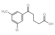 5-(3-BROMO-5-METHYLPHENYL)-5-OXOVALERIC ACID Structure