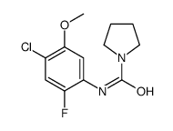 N-(4-chloro-2-fluoro-5-methoxyphenyl)pyrrolidine-1-carboxamide结构式