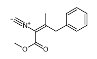 methyl 2-isocyano-3-methyl-4-phenylbut-2-enoate结构式