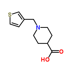 1-(3-Thienylmethyl)-4-piperidinecarboxylic acid Structure