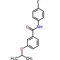 N-(4-Fluorophenyl)-3-isopropoxybenzamide结构式