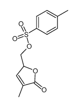 (4-methyl-5-oxo-2,5-dihydrofuran-2-yl)methyl 4-methylbenzenesulfonate结构式