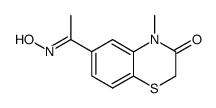 6-(1-(hydroxyimino)ethyl)-4-methyl-2H-benzo[b][1,4]thiazin-3(4H)-one Structure