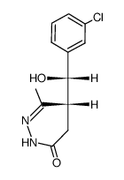 (R)-5-[(S)-(3-Chloro-phenyl)-hydroxy-methyl]-6-methyl-4,5-dihydro-2H-pyridazin-3-one Structure