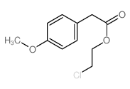 Benzeneacetic acid,4-methoxy-, 2-chloroethyl ester Structure