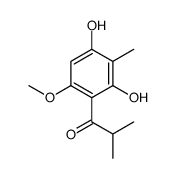 1-(2,4-dihydroxy-6-methoxy-3-methylphenyl)-2-methylpropan-1-one Structure