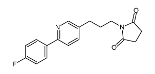 1-[3-[6-(4-fluorophenyl)pyridin-3-yl]propyl]pyrrolidine-2,5-dione结构式