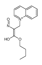butyl 2-hydroxyimino-3-quinolin-1-ium-1-ylpropanoate结构式