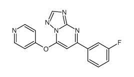 5-(3-fluorophenyl)-7-pyridin-4-yloxy-[1,2,4]triazolo[1,5-a]pyrimidine Structure