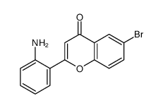 2-(2-aminophenyl)-6-bromochromen-4-one Structure