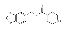 piperidine-4-carboxylic acid (benzo[1,3]dioxol-5-ylmethyl)-amide Structure