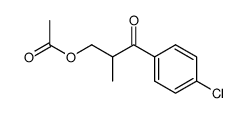 3-(4-chlorophenyl)-2-methyl-3-oxopropyl acetate Structure