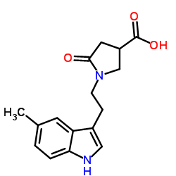 1-[2-(5-Methyl-1H-indol-3-yl)ethyl]-5-oxo-3-pyrrolidinecarboxylic acid图片