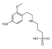 3-[2-(4-amino-2-methoxyphenyl)ethylamino]propane-1-sulfonic acid结构式