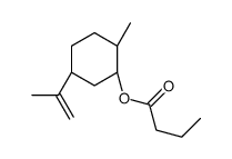 (1alpha,2beta,5alpha)-2-methyl-5-(1-methylvinyl)cyclohexyl butyrate结构式